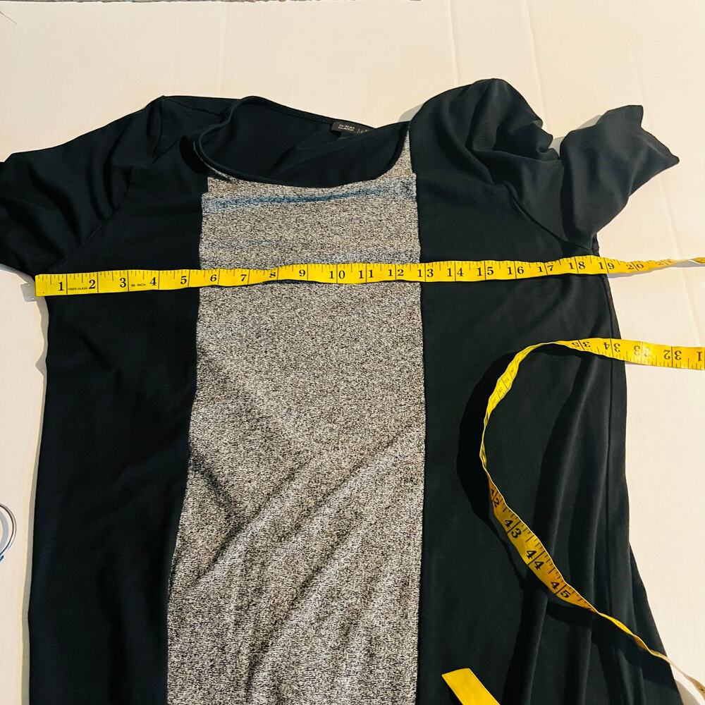 J. Jill Wearever Ponte Front Colorblock Maxi Dress Size M Medium Gray Black - Picture 7 of 8